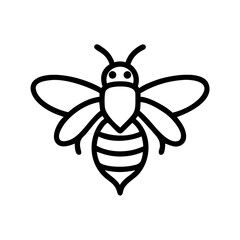 Fototapeta premium Bee Animal outline Icons