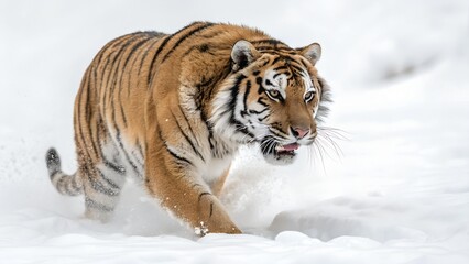 Obraz premium tiger in snow