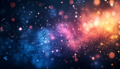 Fototapeta premium Dazzling bokeh lights and colorful abstract textures creating an enchanting visual experience : Generative AI