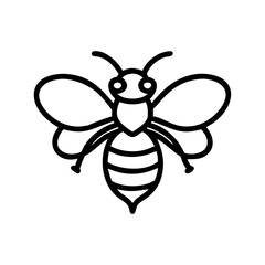 Fototapeta premium Bee Animal outline Icons