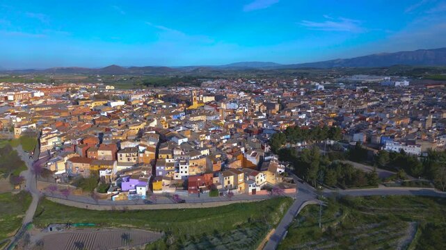 Aerial view of Bullas, Murcia Region, Spain