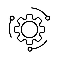 glyph icon, line vector isolated on white background. trendy and modern design