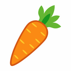 Carrot icon on white background