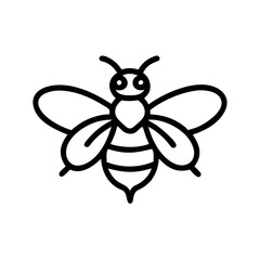 Fototapeta premium Bee Animal outline Icons