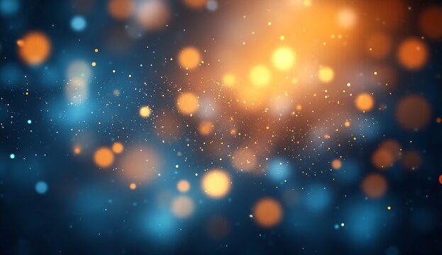 Enchanting bokeh lights merging with vibrant colors in soft abstract background : Generative AI - Powered by Adobe