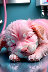 pink puppy cute dog