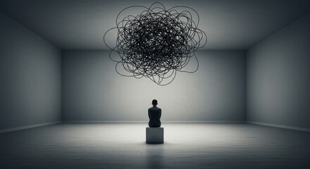 Visual Concept of Anxiety and Mental Pressure