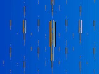 Digital abstract blue background, falling knives
