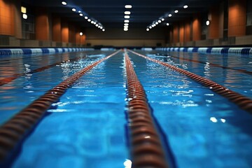 Obraz premium Indoor swimming pool lanes
