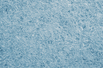 Natural ice crystals texture background.