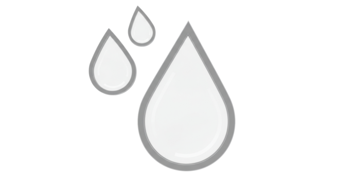 Isolated Water Drops