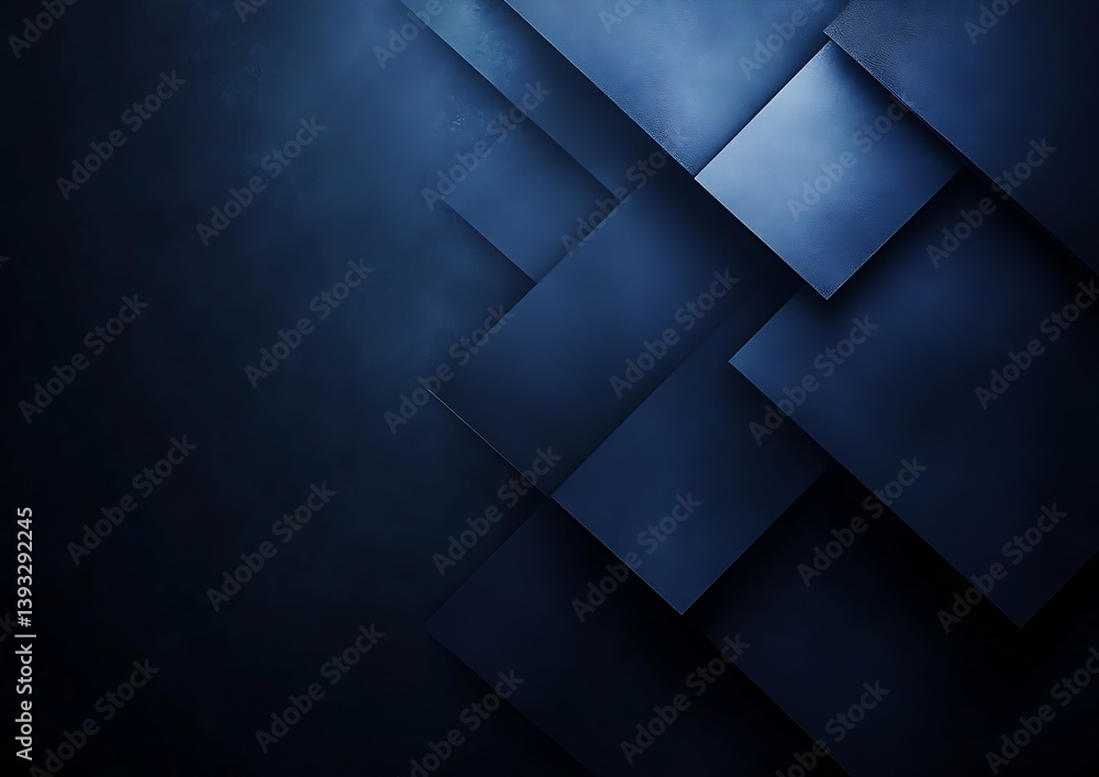 Aufkleber abstract dark blue geometric background with textured squares modern design for wallpaper or backdro