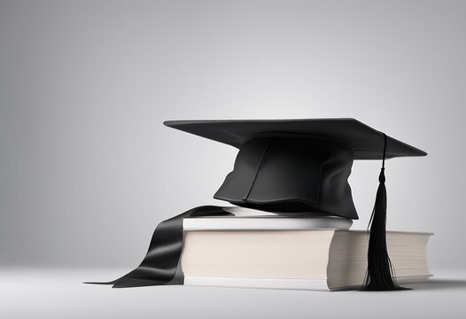 mock isolated hat commencement academic graduation cap educational mortarboard path design phd background mockup clipping white black template school congratulation achievement board student ceremony