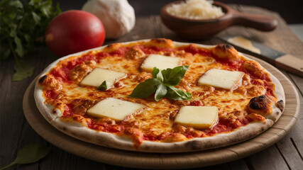 Pizza ai Quattro Formaggi: A rich and cheesy pizza topped with a blend of four different cheeses, such as mozzarella, gorgonzola, fontina, and parmesan