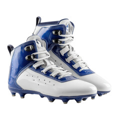 Dynamic action sports gear american football cleats studio setting high-contrast viewpoint performance focus