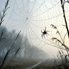 Hand drawn cobweb collection