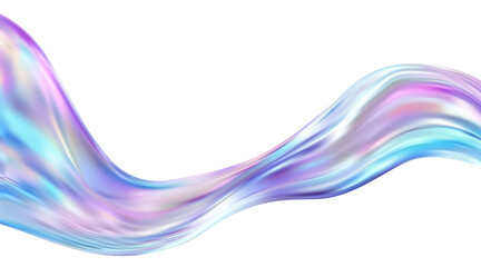 Fototapeta premium Abstract holographic wave.