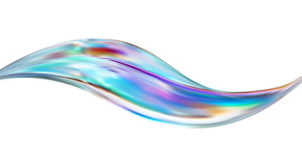 Abstract  holographic wave.