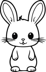 Rabbit drawing for kids and beginners very simple