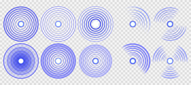 Circular ripple animation spreads smoothly with luminous clarity. Sonar pulse radiates evenly in clean abstract patterns. Seismic waves echo outward like monitored ground vibrations. Wi-Fi ring waves 