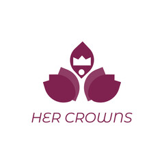 Women empowerment, lifestyle brand logo template design. Women haircare, jewellery, wellness, beauty, lifestyle brand logo. Female-focused logo template.