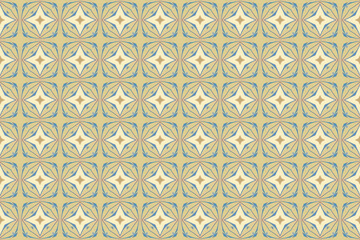 Seamless Tile Perspective Shape Digital Endless Background Fashion Graphic Interior Geometric Luxury Fabric Cloth Template Symmetric Design Texture Textile Decoration Wallpaper Visual Art Pattern