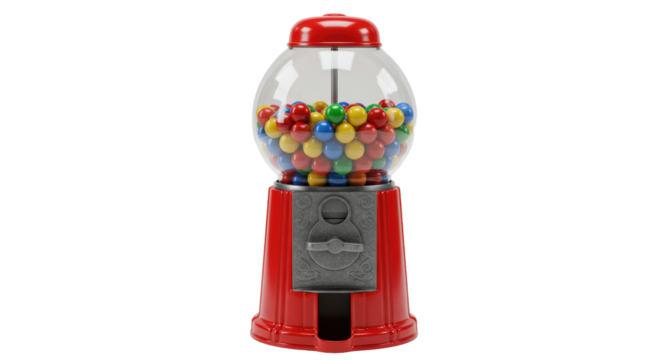 Isolated Gumball Machine