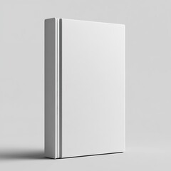 Naklejka premium Minimalist Blank Book Mockup with White Cover for Product Display or Graphic Design Template : Generative AI