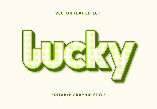 Beige And Green Bold Playful Patricks Retro Text Effect