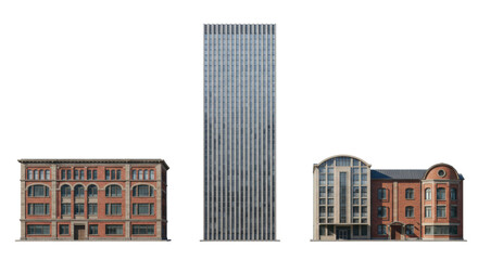Isolated city buildings © Leon
