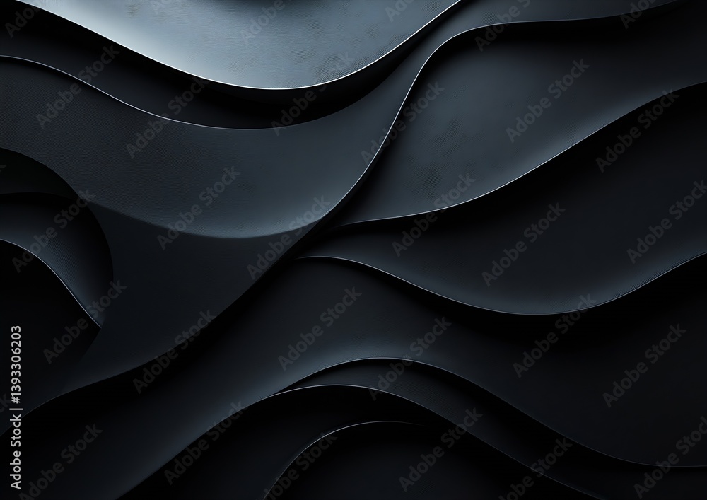 Poster abstract dark wave background texture graphic design modern wallpaper dark gray and black elegant su
