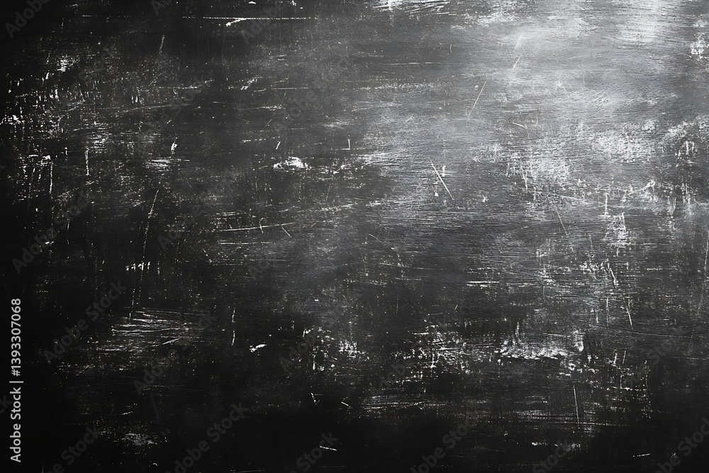Fototapete Dark Grunge Texture Background with Scratches and Cracks Abstract Black Backdrop for Graphic Design and Artistic Overlays : Generative AI