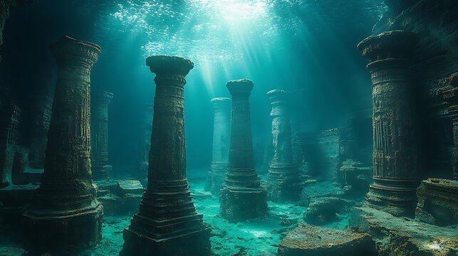 Underwater architecture ruins massive temple remains spark ancient history debate Photo