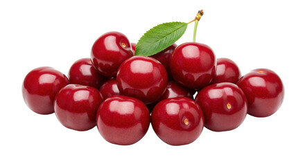 Isolated Pile of Cherries