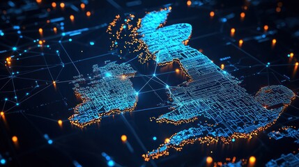 Digital Network Map of the United Kingdom