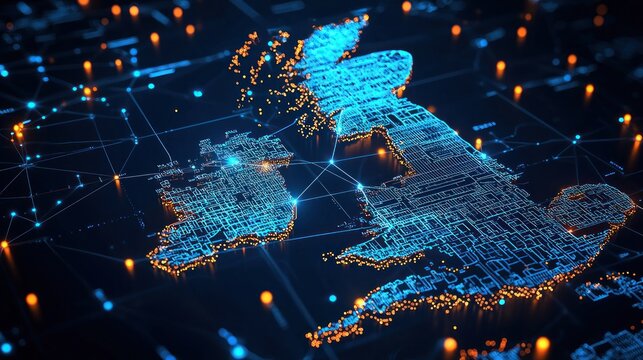 Digital Network Map of the United Kingdom