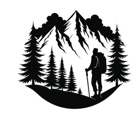 silhouettes of people