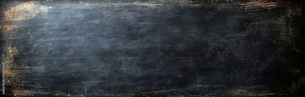 Aufkleber Chalkboard Texture Background Rustic Dark Backdrop for Menu Board or Presentation Display Vintage Style : Generative AI