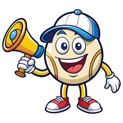 cartoon character with megaphone