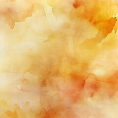 Obraz premium Bright Yellow Orange Watercolor Texture, Abstract Sunny Wash Background for Cheerful Designs