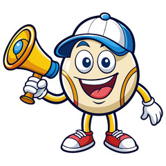 cartoon character with megaphone