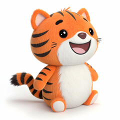 A picture of a tiger that has the name tiger on it