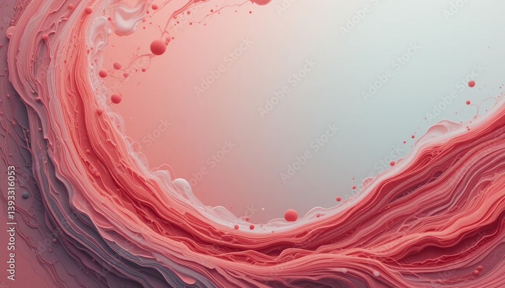 Poster Dynamic flow of abstract colors digital art visual creativity studio environment close-up perspective modern artistic concepts for seo impact