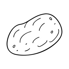 baked potato icon, baked potato line art - simple line art of baked potato, perfect for baked potato logos and icons