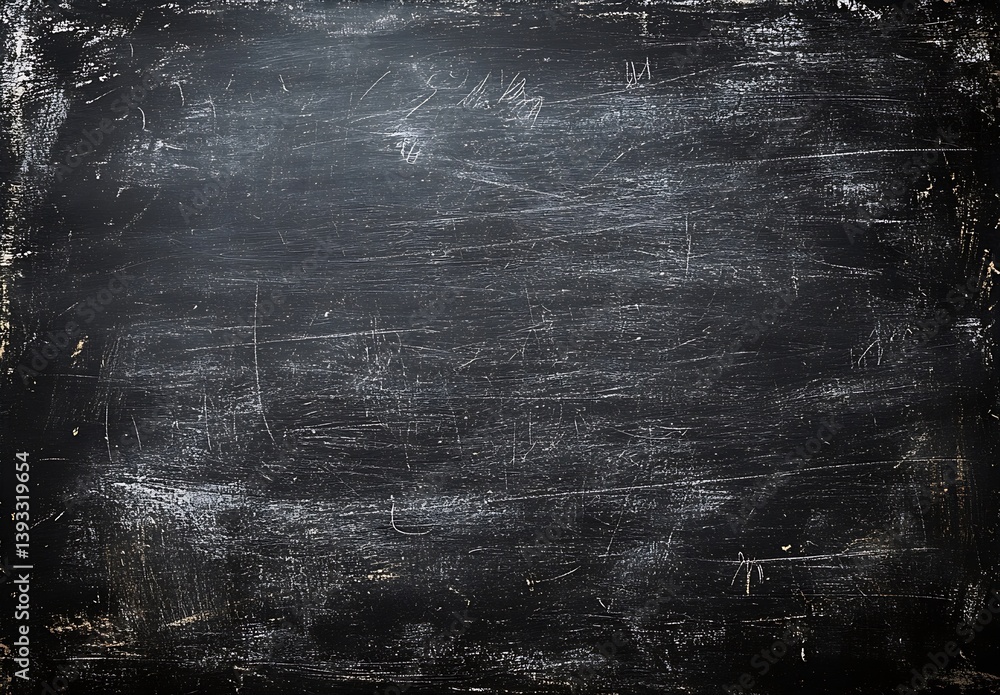 Leinwandbilder distressed black chalkboard texture background for artistic creations and rustic design projects mat