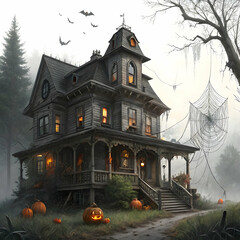 A church with a church on the top of it