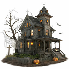 A church with a church on the top of it