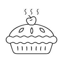 pie apple or pumpkin icon, pie apple or pumpkin line art - simple line art of pie apple or pumpkin, perfect for pie apple or pumpkin logos and icons