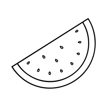 recommend clip art: watermelon slice icon, watermelon slice line art - simple line art of watermelon slice, perfect for watermelon slice logos and icons