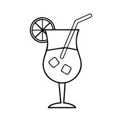cocktail glass icon, cocktail glass line art - simple line art of cocktail glass, perfect for cocktail glass logos and icons